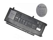 Genuine DELL 0G05H0 Laptop Battery 4P8PH rechargeable 7600mAh, 56Wh Black In Singapore