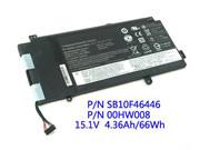 Genuine LENOVO FRU P/N OOHWOO9 Laptop Battery ASM P/N SB10F46447 rechargeable 4400mAh, 66Wh Black In Singapore