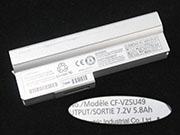 Genuine PANASONIC CF-VZSU49AJS Laptop Battery CF-VZSU49U rechargeable 5800mAh, 5.8Ah Sliver In Singapore