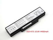 Singapore Genuine ASUS 70-NX01B1000Z Laptop Battery 70-NZY1B1000Z rechargeable 4400mAh, 48Wh Black