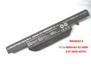 Singapore Genuine CLEVO 6-87-W650S-4E42 Laptop Battery 6-87-W650-4D4A rechargeable 5600mAh, 62.16Wh Black