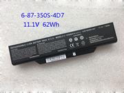 Genuine CLEVO W130HUBAT-6 Laptop Battery N350BAT-6 rechargeable 5590mAh, 62Wh Black In Singapore