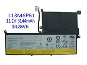 Genuine LENOVO L13M6P61 Laptop Battery LI3M6P61 rechargeable 3140mAh, 34.8Wh Black In Singapore