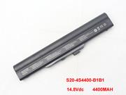 Genuine HASEE S20-4S4400-B1B1 Laptop Battery 4S4400 rechargeable 4400mAh Black In Singapore