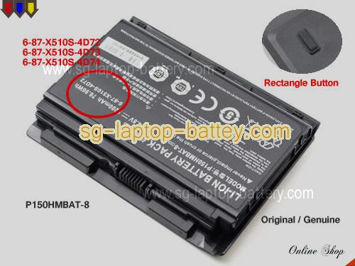  image 1 of Genuine TERRANS FORCE X811 Battery For laptop 5200mAh, 76.96Wh , 14.8V, Black , Li-ion