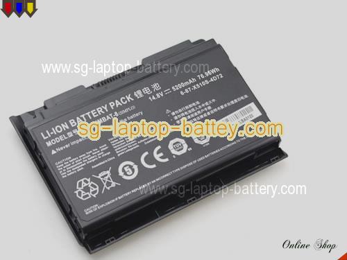  image 4 of Genuine TERRANS FORCE X811 Battery For laptop 5200mAh, 76.96Wh , 14.8V, Black , Li-ion