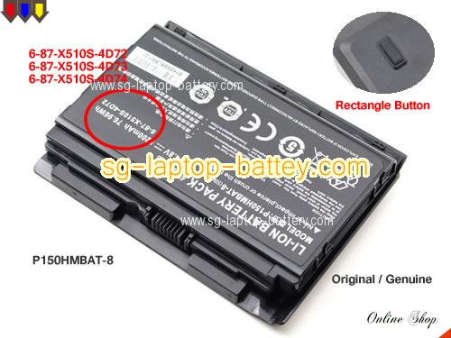  image 1 of Genuine CLEVO P150SM-A Battery For laptop 5200mAh, 76.96Wh , 14.8V, Black , Li-ion