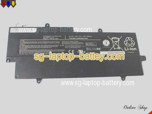  image 1 of Genuine TOSHIBA satellite z830 Battery For laptop 3060mAh, 47Wh , 14.8V, Black , Li-ion