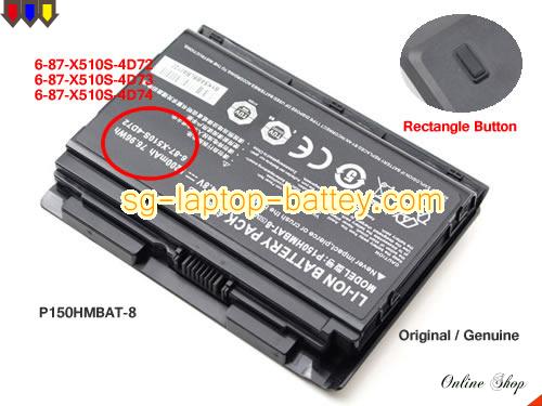  image 1 of Genuine TERRANS FORCE X711 1060 67T Battery For laptop 5200mAh, 76.96Wh , 14.8V, Black , Li-ion