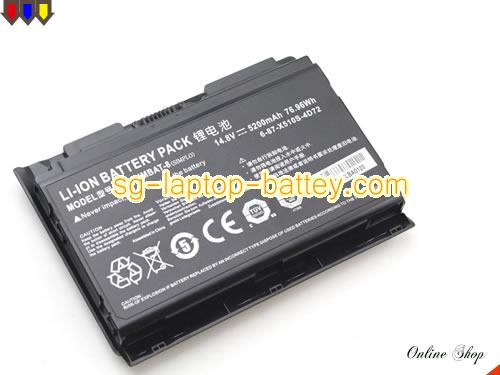  image 4 of Genuine TERRANS FORCE X711 1060 67T Battery For laptop 5200mAh, 76.96Wh , 14.8V, Black , Li-ion