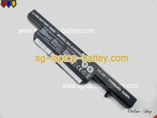  image 1 of Genuine CLEVO w240hu Battery For laptop 5200mAh, 11.1V, Black , Li-ion