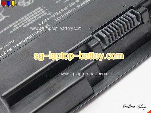  image 5 of Genuine CLEVO P370SM Battery For laptop 5900mAh, 89.21Wh , 15.12V, Black , Li-ion