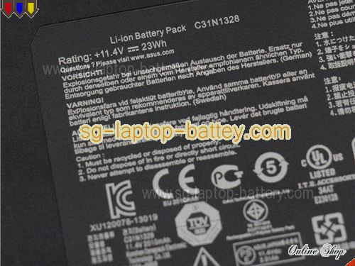  image 2 of Genuine ASUS PRO ADVANCED B551LG1A Battery For laptop 2010mAh, 23Wh , 11.4V, Black , Li-ion