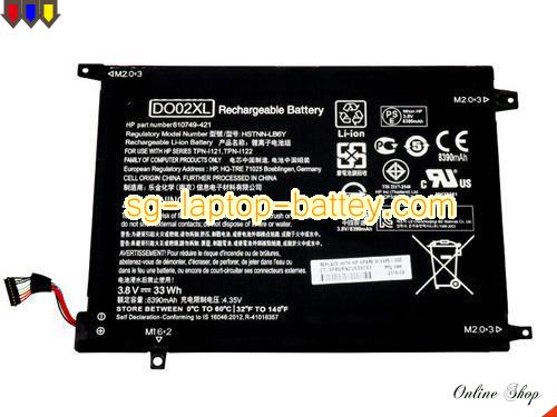  image 1 of Genuine HP Pavilion x2 10n20no Battery For laptop 8390mAh, 33Wh , 3.8V, Black , Li-ion