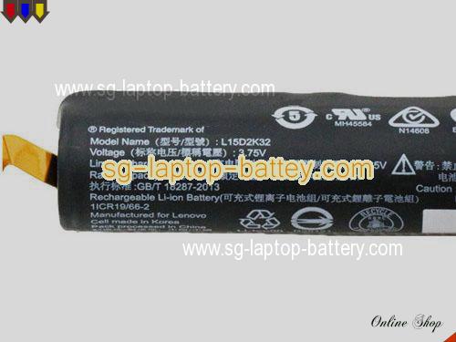  image 2 of Genuine LENOVO Yt3-X90 Battery For laptop 6200mAh, 32Wh , 3.75V, Black , Li-ion