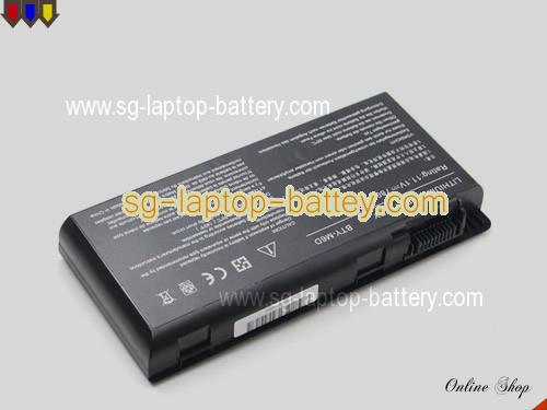  image 2 of Genuine MSI GT70 2 PC Dominator Battery For laptop 7800mAh, 87Wh , 11.1V, Black , Li-ion