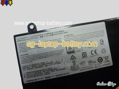  image 2 of Genuine MSI MS1-13F1 Battery For laptop 6400mAh, 47.36Wh , 7.4V, Black , Li-ion