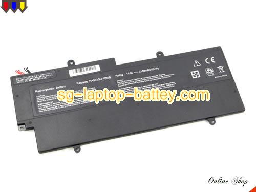  image 5 of TOSHIBA Satelite X830 Replacement Battery 3100mAh, 47Wh  14.8V Black Li-Polymer