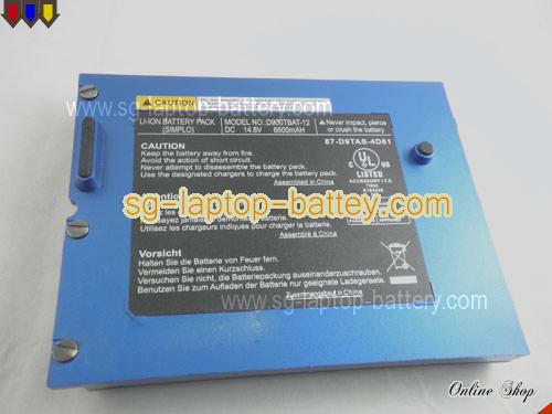  image 5 of Genuine CLEVO PortaNote D9T Battery For laptop 6600mAh, 14.8V, Blue , Li-ion