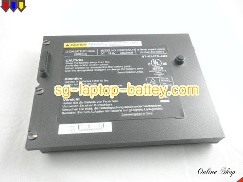  image 5 of CLEVO PortaNote D90K Replacement Battery 6600mAh 14.8V Black Li-ion