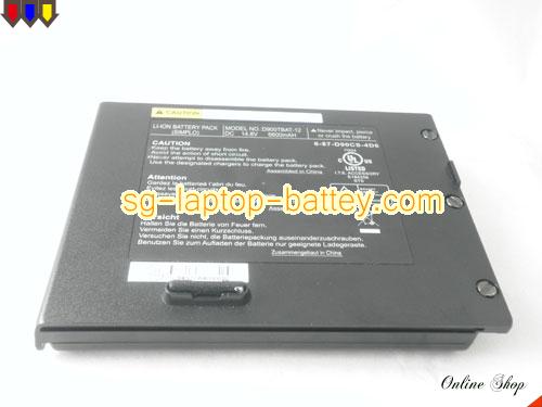  image 5 of Genuine CLEVO PortaNote D900K Battery For laptop 6600mAh, 14.8V, Black , Li-ion