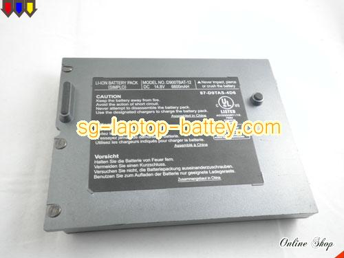  image 5 of Genuine CLEVO PortaNote D900K Battery For laptop 6600mAh, 14.8V, Grey , Li-ion