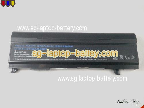  image 5 of TOSHIBA Satellite A80-144 Replacement Battery 4400mAh, 63Wh  14.4V Black Li-ion