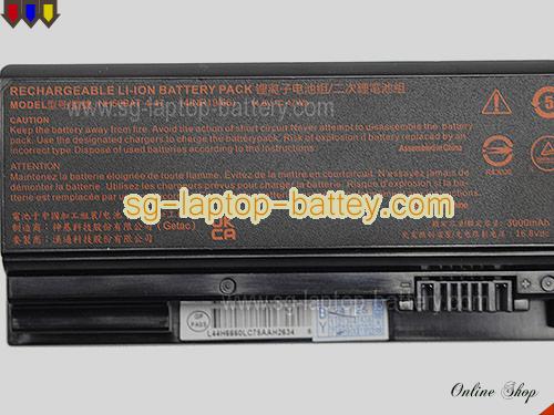  image 4 of Genuine MACHENIKE T58 Battery For laptop 3000mAh, 47Wh , 14.8V, Black , Li-ion