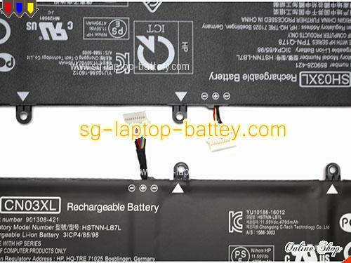  image 4 of Genuine HP Spectre X360 13-w000ng Battery For laptop 5020mAh, 57.9Wh , 11.55V, Black , Li-Polymer