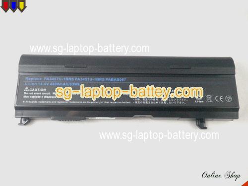  image 5 of TOSHIBA Satellite M40-276 Replacement Battery 4400mAh, 63Wh  14.4V Black Li-ion