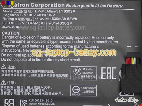  image 4 of BP-McAllan-31 Battery, S$107.17 Li-ion Rechargeable ACER BP-McAllan-31 Batteries