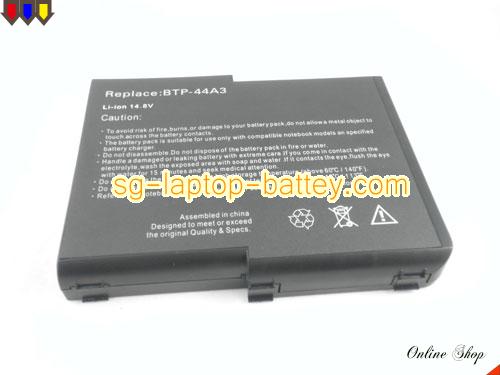  image 5 of FUJITSU Amilo D6800 Replacement Battery 6600mAh 14.8V Black Li-ion