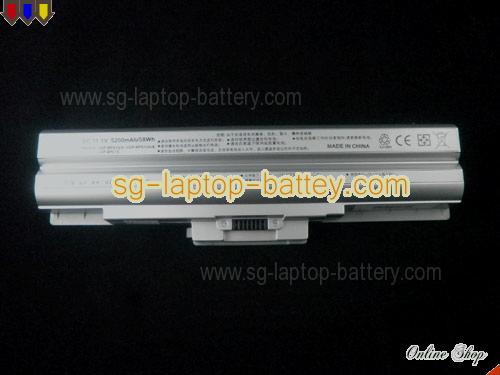  image 5 of SONY VGN-FW107J Replacement Battery 5200mAh 11.1V Silver Li-ion