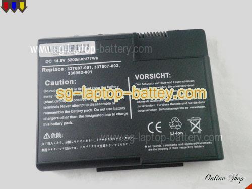  image 5 of COMPAQ X1012EA Replacement Battery 4800mAh 14.8V Black Li-ion