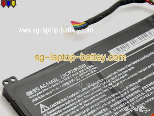  image 2 of ACER Aspire Nitro VN7-571G-56WH Replacement Battery 4605mAh, 52.5Wh  11.4V Black Li-ion