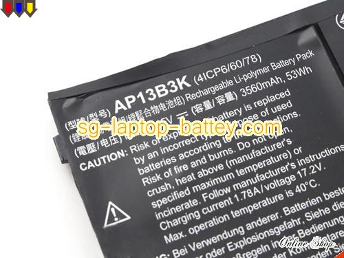  image 2 of Genuine ACER Chromebook 13 CB5-311P Battery For laptop 3460mAh, 53Wh , 15V, Black , Li-Polymer