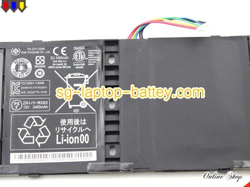  image 3 of Genuine ACER Chromebook 13 CB5-311P Battery For laptop 3460mAh, 53Wh , 15V, Black , Li-Polymer