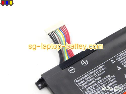  image 5 of Genuine HASEE Z7M-KP7GZ Battery For laptop 4100mAh, 46.74Wh , 11.4V, Black , Li-Polymer