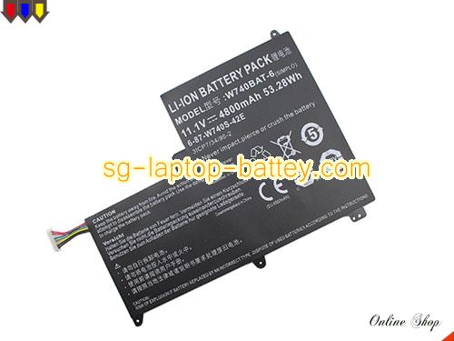  image 1 of Genuine TERRANS FORCE X411 47 Battery For laptop 4800mAh, 53.28Wh , 11.1V, Balck , Li-ion