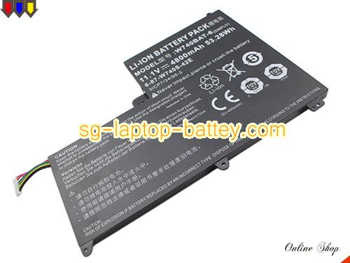  image 2 of Genuine TERRANS FORCE X411 47 Battery For laptop 4800mAh, 53.28Wh , 11.1V, Balck , Li-ion