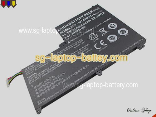  image 2 of Genuine TERRANS FORCE X411 47J1 Battery For laptop 4800mAh, 53.28Wh , 11.1V, Balck , Li-ion