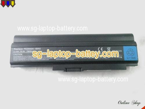  image 5 of TOSHIBA Satellite U300-10M Replacement Battery 7800mAh 10.8V Black Li-ion