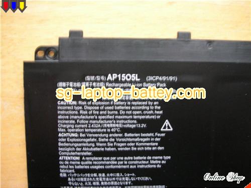  image 2 of Genuine ACER Predator Triton 700 PT715-51-73A0 Battery For laptop 4670mAh, 53.9Wh , 11.55V, Black , Li-ion