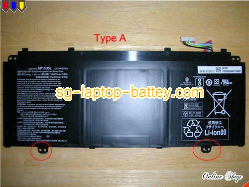  image 1 of Genuine ACER Swift 1 SF114-32-P1P6 Battery For laptop 4670mAh, 53.9Wh , 11.55V, Black , Li-ion