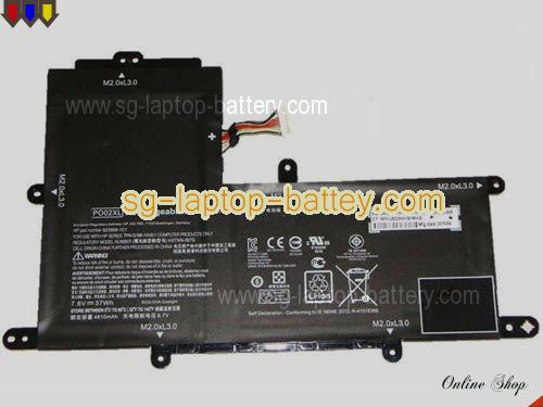  image 5 of Genuine HP Stream 11-r000 Battery For laptop 4810mAh, 37Wh , 7.6V, Black , Li-ion