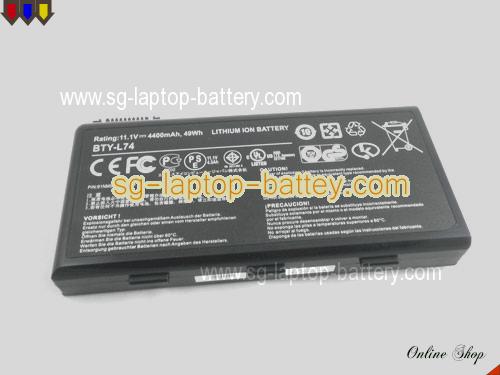  image 5 of Genuine MSI CX500-607SK Battery For laptop 4400mAh, 49Wh , 11.1V, Black , Li-ion