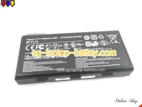  image 5 of Genuine MSI CX623-I5443W7P Battery For laptop 4400mAh, 49Wh , 11.1V, Black , Li-ion