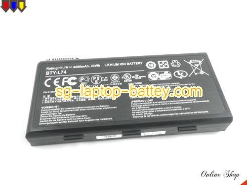  image 5 of Genuine MSI CR620-690US Battery For laptop 4400mAh, 49Wh , 11.1V, Black , Li-ion