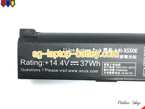  image 2 of Genuine ASUS VivoBook X751LDV-TY195H Battery For laptop 2500mAh, 37Wh , 14.4V, Black , Li-ion