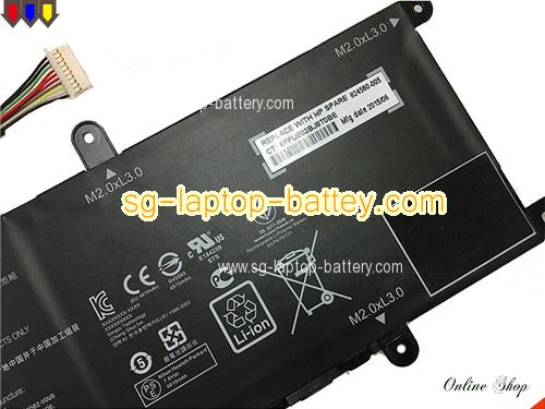  image 3 of Genuine HP Stream 11-R 11-r000ns Battery For laptop 4810mAh, 37Wh , 7.6V, Black , Li-ion